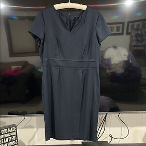 Ann Taylor Classic Navy Midi Dress